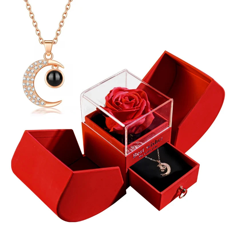 Eternal Love Pendant & Rose Set