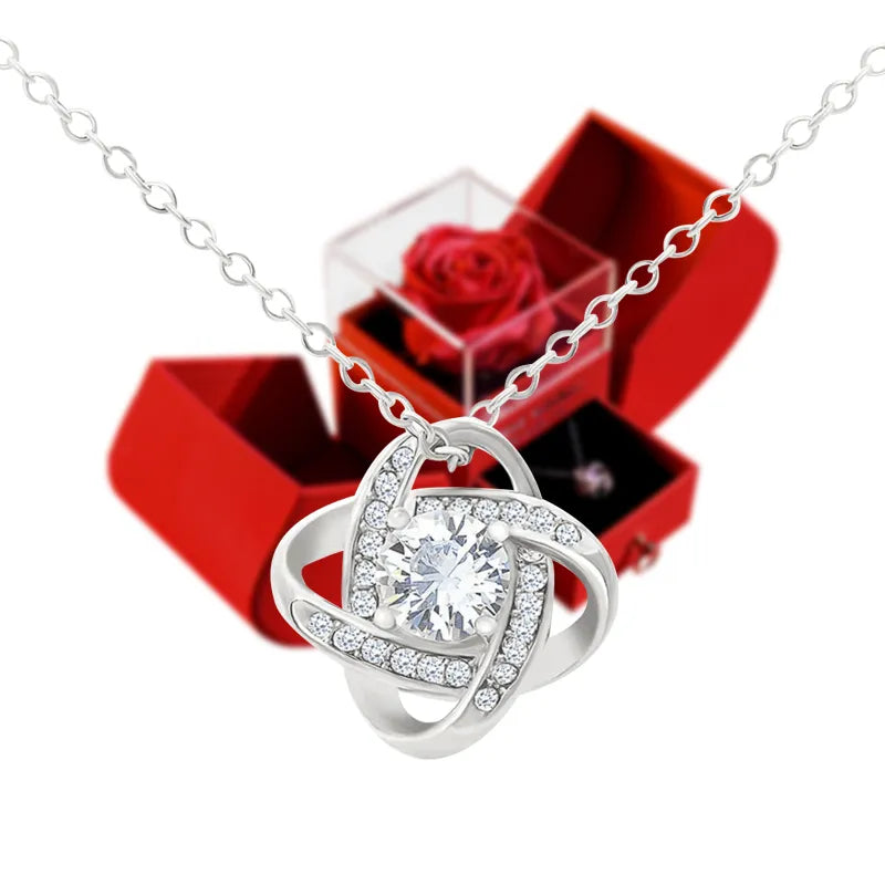 Eternal Love Pendant & Rose Set