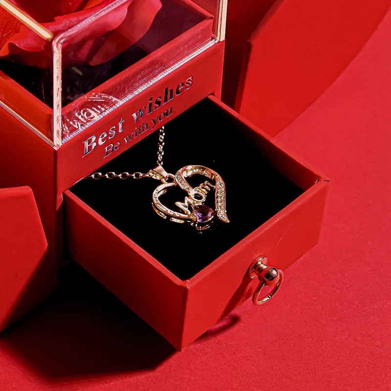 Eternal Love Pendant & Rose Set