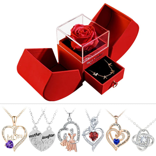 Eternal Love Pendant & Rose Set